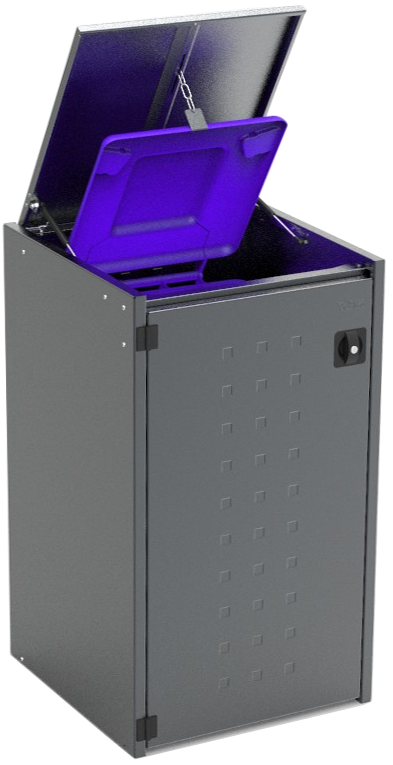 Mülltonnenbox Boxxi Typ-XD, 1x 240l, Türfarbe Anthrazit